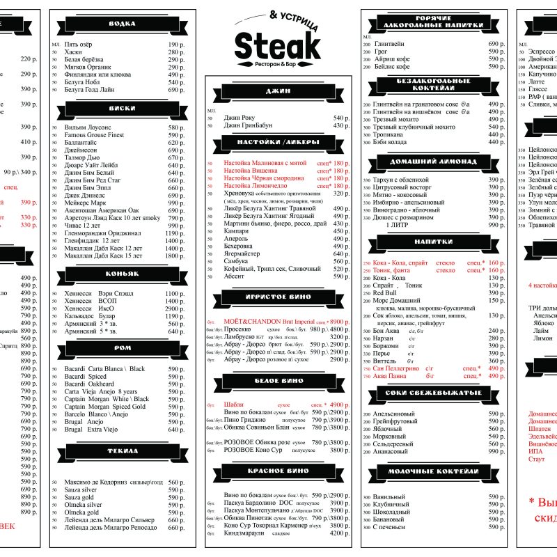 Alc menu Steak I Yu N 2022